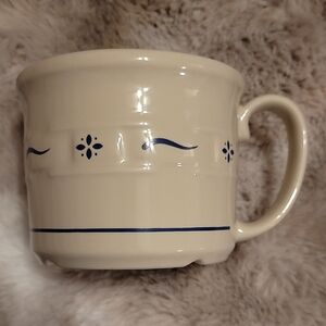 Longaberger Woven Traditions Blue Soup Mug | 16oz